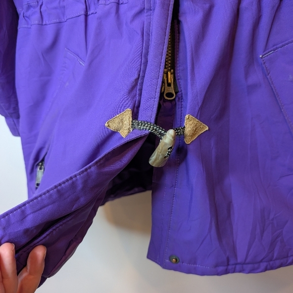 Vintage FarWest Zip Button Purple Winter Ski Jacket Coat Gore Tex - Picture 6 of 13